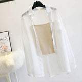 Summer Sun Protection Clothes Casual Cardigan Shirt 2021 Solid Long Sleeve Female Clothing Tops Women Blouse Covers