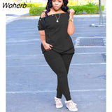 Basic Women 2pcs Set Faith Letter T-shirt and Leggings Pants Set Sweatsuit Tracksuit Two Piece Set Fitness Outfit 2023-Outfit