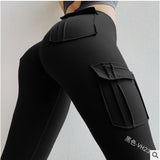 Fashion Solid Color Legging Sexy Small Foot Trousers Women's High Waist Fitness