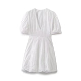 Women's Clothing 2025 Summer New Women's Embroidered Fluffy Dress