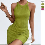 New Spring Summer Shoulder V-Neck Women's Slings Print Fairy Long Temperament Dress Dress Dress