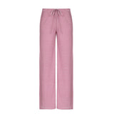 Base Simple Stripe Bump Color Straight Casual Tying Home Pants 2025