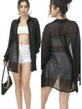 Women's Wear Popular Fashion Long-Sleeved Thin Lapel Sequined Shirt Leisure Shirt-Outfit