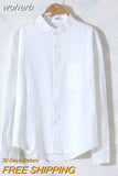 Cotton Shirt Spring Autumn 2023 Women Fashion White Top Korean Fashion Office Clothes Kpop Clothes Elegant Tunic for Man-Outfit