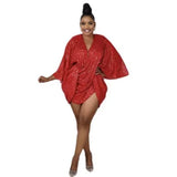 2025 New Women's Clothing Folding Beads Sexy Fashion Dress