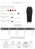 Kliou Side Tassel Women Skirt Elegant Unique Robe Straight Skinny Hight Waist Stretchy Hot Streetwear Style Female