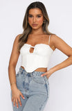 Lace Up Ruffles Crop