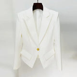 Quality 2025 Star Fashion A Buckle Lion Buckle Clasp Velvet Blazer