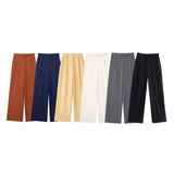New Pleated Wide-Leg Pants In Spring 9686 8372124-Outfit