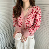 Women Retro Leopard Fashion Korean Style Office Lady Students V-neck Sexy Ins Vintage Streetwear Comfortable New