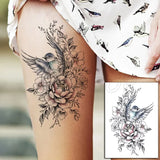 Waterproof Temporary Tattoo Sticker Totem Line Black Classical Tatoo Body Art Arm Leg Fake Tattoos Women/Men Girl 14.8*21
