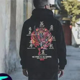 Boys Cool Men Hip Hop Hoodies Japanese Casual Sweatshirts Streetwear Men Women Loose Pullover Harajuku Devil Hoodie