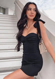Lace-Up Straps Sweetheart Mini Club
