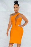 Sexy Cut Out With Mesh Sleeveless