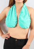 Halter wrap bath towel