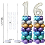 Tubes Balloon Stand Holder Column Confetti Balloons Happy Birthday Ballon Kids Baby Shower Wedding Party