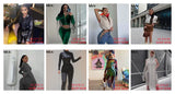 Kliou Asymmetrical Solid Women Rompers Basic Long Sleeve Casual Sportswear Streetwear Female Elastic High Waist