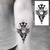 Water Transfer Tattoo Skull Cyclops Pirate Tattoo Body Art Waterproof Temporary Fake Flash Tattoo for Man Woman Kid