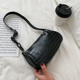New Trend Women's Shoulder Bag PU Leather Milk Tea Color Underarm Bag 2021 Fashion Elegant Sling Handbag Zipper Small Square