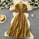 Retro Breeze Mashed Floral Shirt Collar Dress Women's Spring Waists Thin Senior Sense Light Luxury Big