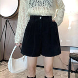 Women Autumn College Friends Simple Pure Corduroy New Arrival Mujer Cozy Design Casual Fashion Basic Feminino Ulzzang