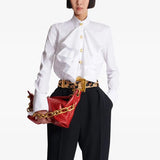 New Star Fashion Simple Repair Wood Ear Lotus Side With White Long-Sleeved