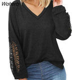 Autumn Cotton Shirts Fashion Women Casual Shirts Long Sleeve T-shirt Loose Tops Female Tees Clothes New Blusas 23266-Outfit