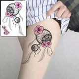 Waterproof Temporary Tattoo Sticker Totem Line Black Classical Tatoo Body Art Arm Leg Fake Tattoos Women/Men Girl 14.8*21