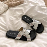 Soft Base Without Tired Feet Cross Word Drag Summer New Fairy Style With Skirt Flat Beach