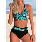 Waist Bikini Sexy Swimsuit Women Push Up Bathing Suit Bikini Set Plus Size Swimwear Women Beach Swimming Suit Summer