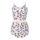 Hot Women 2 piece set Velvet Sleepwear Sexy Spaghetti Strap Shorts Pajamas Suit Ladies Casual Sleepwear Female Pajama Party
