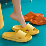 and Women Slippers 2021 New Non-Slip Thick-Sole Home Slippers Bathroom Shoes Summer Fashion Couple'S Soft Eva Sandal