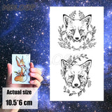 Tattoo Sticker Mermaid Little Element Small Devil Fish Jellyfish Whale Sea Animal Water Transfer Temporary Fake Body Art