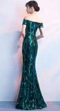 Formal Sequin Off Shoulder Long Evening