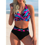 Waist Bikini Sexy Swimsuit Women Push Up Bathing Suit Bikini Set Plus Size Swimwear Women Beach Swimming Suit Summer