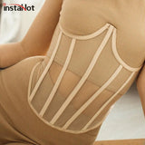 Women Mesh Corset Belt Bandage Fitted Waist 2021 Accessories Streetwear See Through Fashion Belt Female Retro