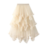 Net Yarn Cake Half-Dress In Long High-Waisted Thorny Fairy Dress Dress