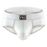 Mens Briefs PU Leather Underwear Sexy Men Briefs Stage Dance Underpants Bikini Gay Cueca men sexy underwear