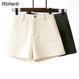 Women Office High Waist Mini Wide Leg Trousers Summer 2021 Harajuku Korean Style Feminino All-match Business Ins Tender-Outfit
