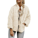 Autumn Winter Jacket Women 2022 Thick Warm Parkas Casual Pocket Cotton Padded Coat Female Vintage Oversized Loose