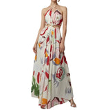 Spring And Summer New Women's New Dress Repair Body Sex Slings Long Dress Beach Dress