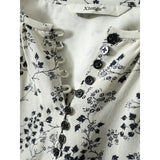 Spring And Summer Sweet Fruit Print Half-Open Small Buckle Double Velvet Imitation Silk Silk