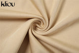 Kliou Solid Spahgetti Strap Mini Dress Women Sexy Camisole Body-Shaping Cleavage Hip Skirt Midnight Style Female Party Clubwear 1028-0-Outfit