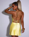 Lace-Up Back Strap Short Party