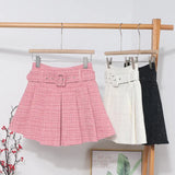 And Winter New Coarse Flowers Of The Hundred-Fold Skirt Pink Skirt High Waist Slim Skirt A Word Anti-Light Skirt