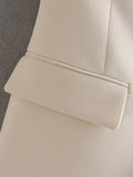 2023 Summer Women Sexy Vests Coats Casual Solid Slim Buttons Off shoulder Female Elegant Street Waistcoat Clothing-Outfit