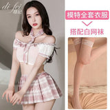 Night Swearing Underwear Pajamas Free From Female Students Wearing JK Uniform Sailors Seduced Hot Characters To Dress Up Pure