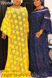 Africa Lace Dress Dashiki African Dresses For Women Super Size Traditional Boubou Robe Africaine Femme African Clothes-Outfit