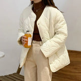 Woherb South Korean Chic New Autumn And Winter Minority Ling Ge Plus Thick Cotton-Padded Clothes Women On Both Sides Wear Lamb Wool Jacket Coat-Outfit