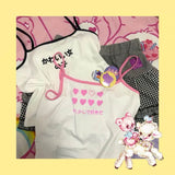 Kawaii Spring Summer College Style Japanese Soft Girl Cute Little Sling Student Korean Loose Y2k Crop Top Cami Camis